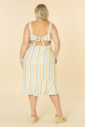 BRUNCH DATE DRESS - STRIPE
